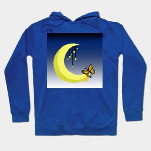 Butterfly On Fake Moon Hoodie